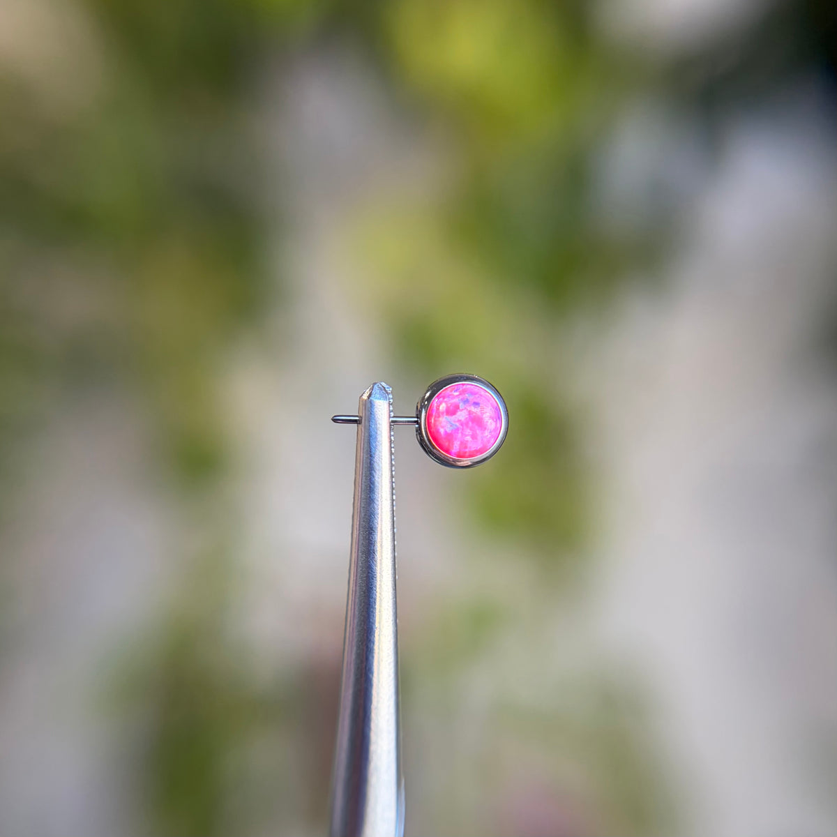 Titanium Cabochon Side Gem