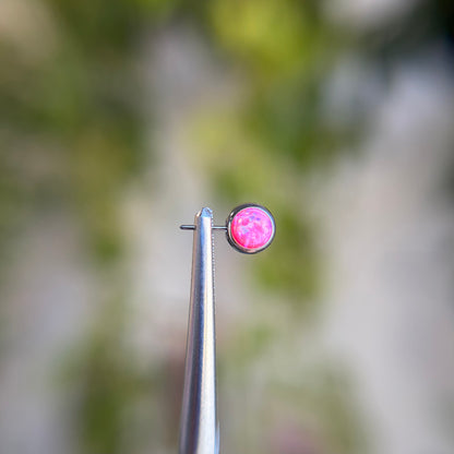 Titanium Cabochon Side Gem