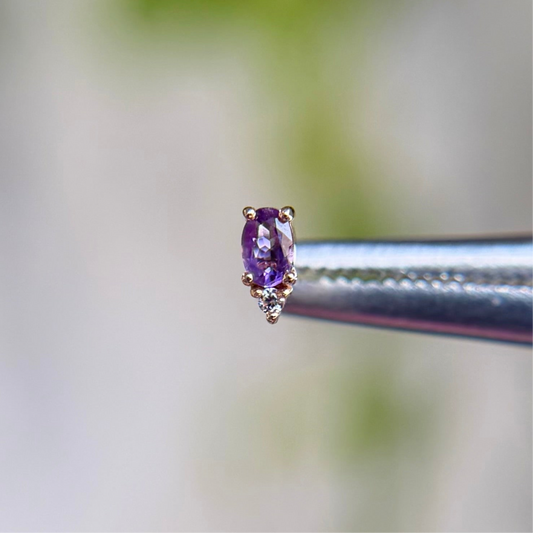 Desden - Amethyst - Threadless End