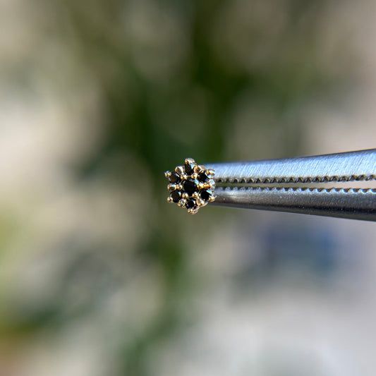 Peony - Black Diamond - Threadless End