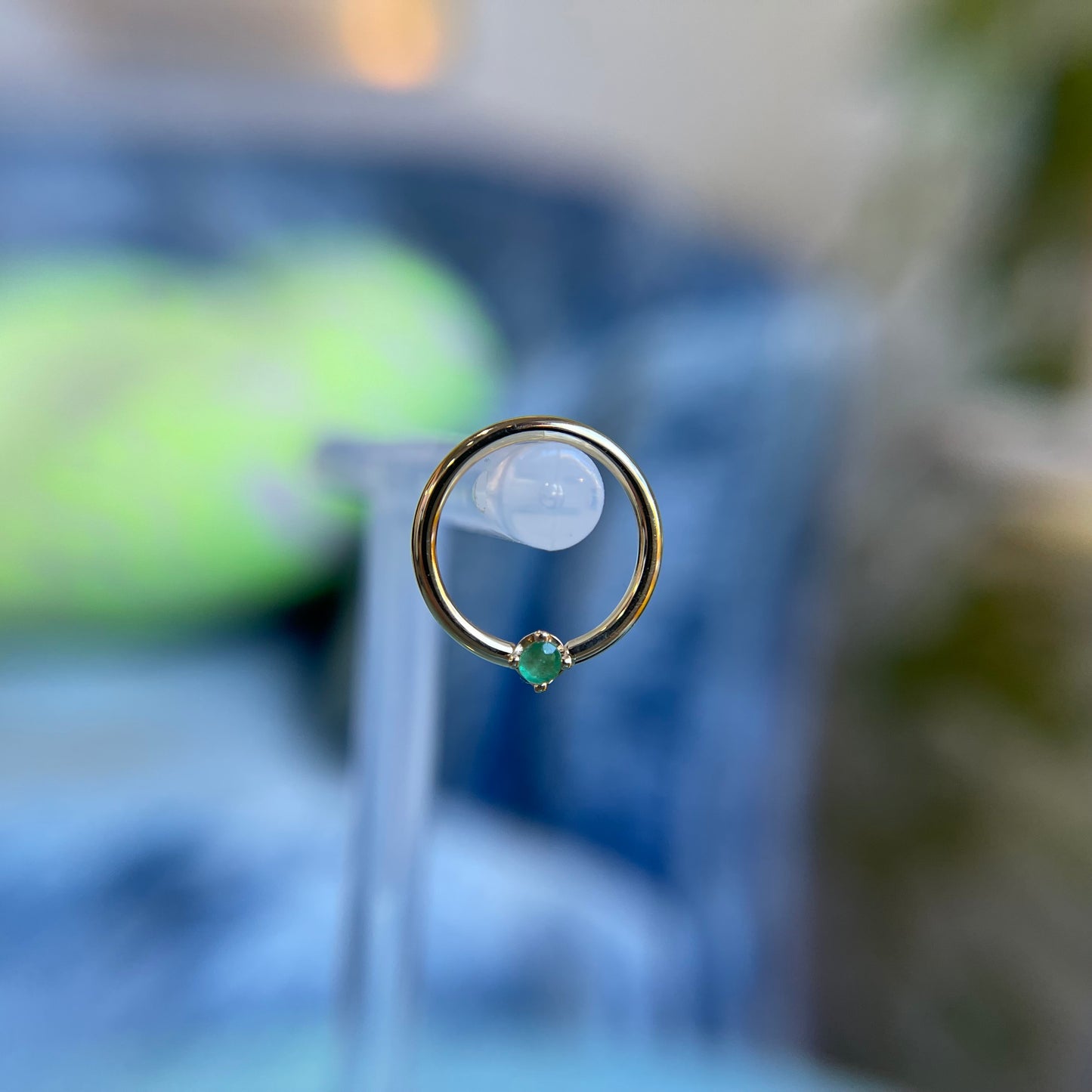 Seamless Ring with Classic Prong - Colored Gemstones