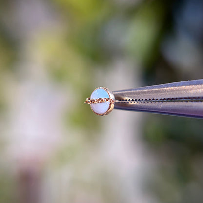 Elemence with Chain - Mother of Pearl - Threadless End