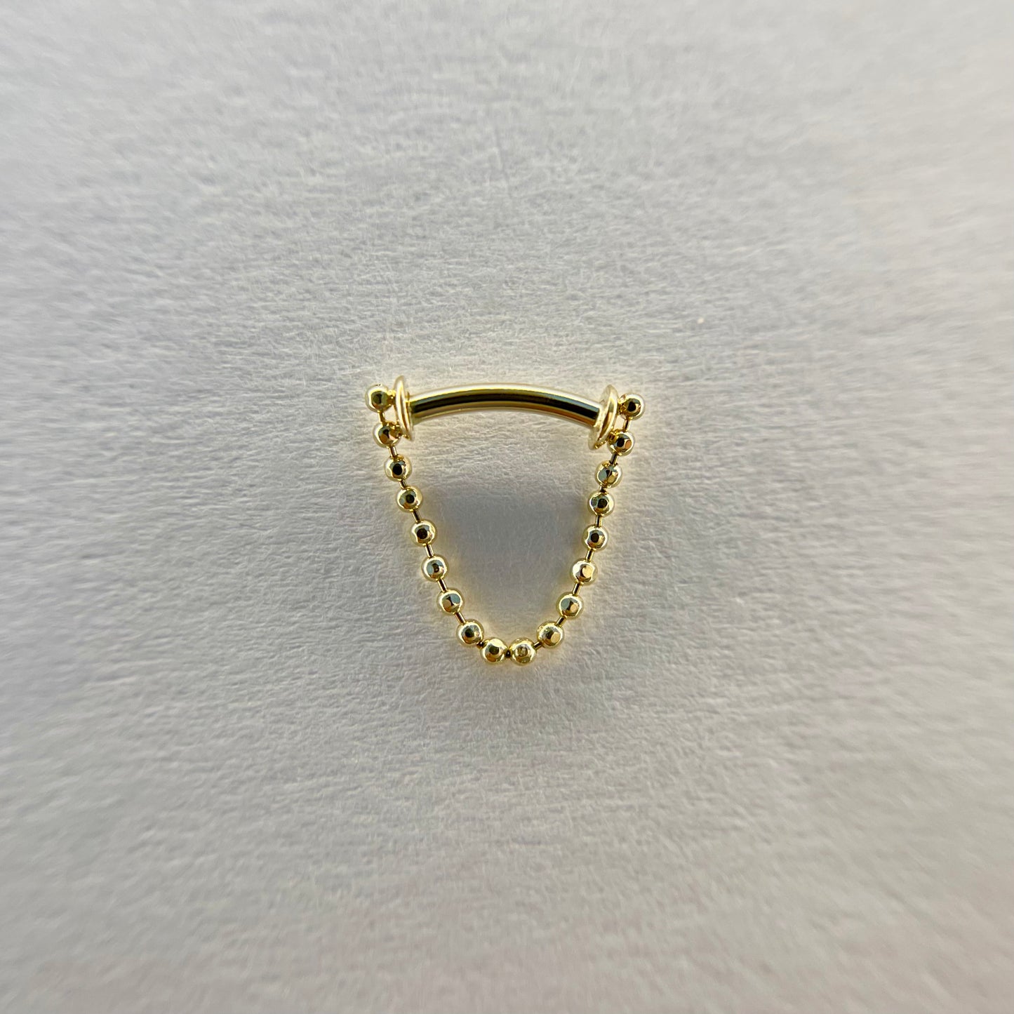 Just a Peek - Beaded Chain - Septum Piece