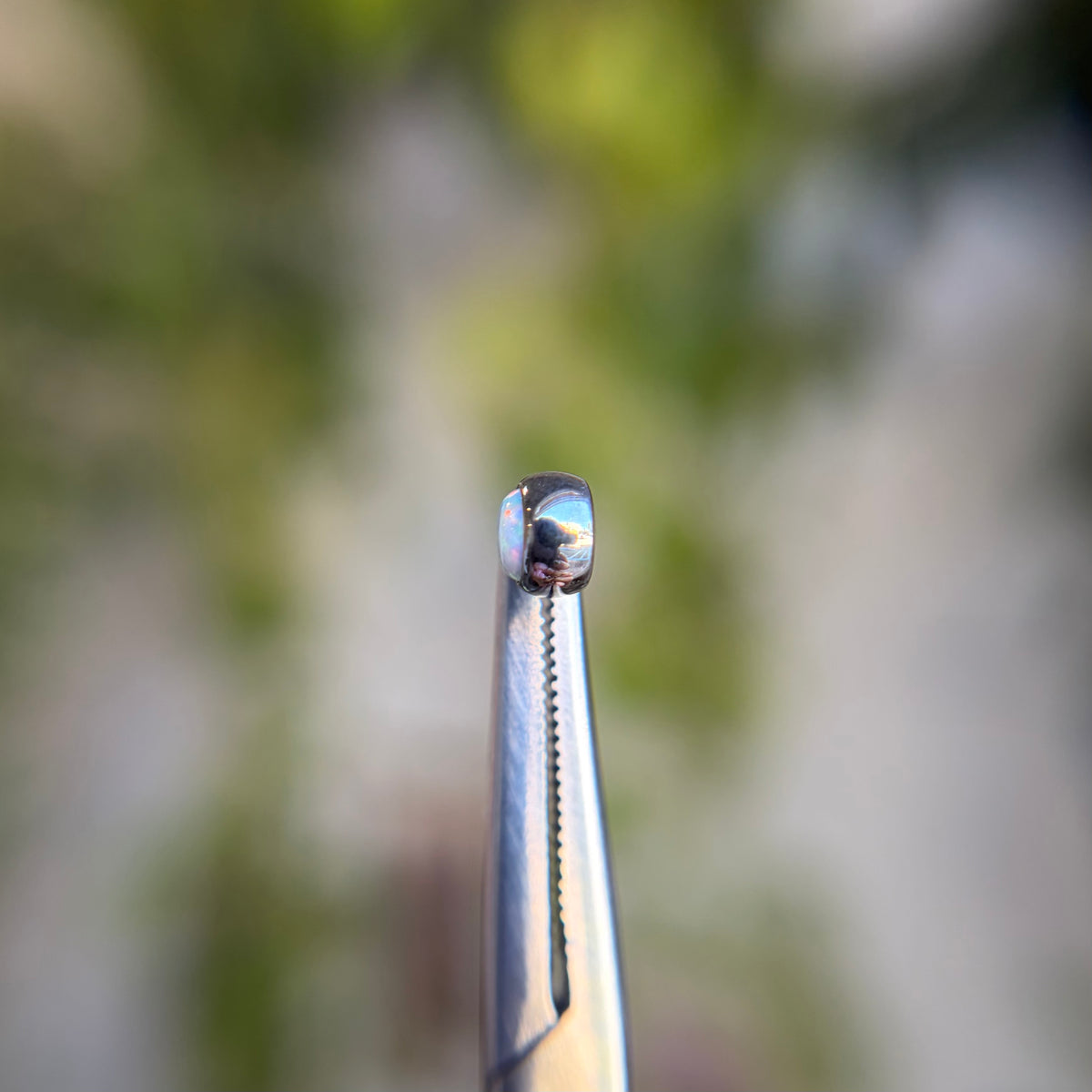 Titanium Cabochon Side Gem