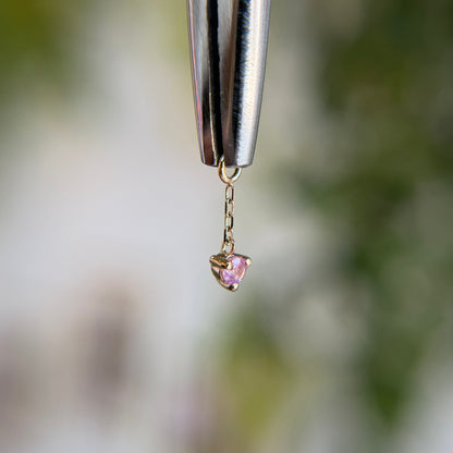 Gia on Chain - Pink Sapphire - Charm