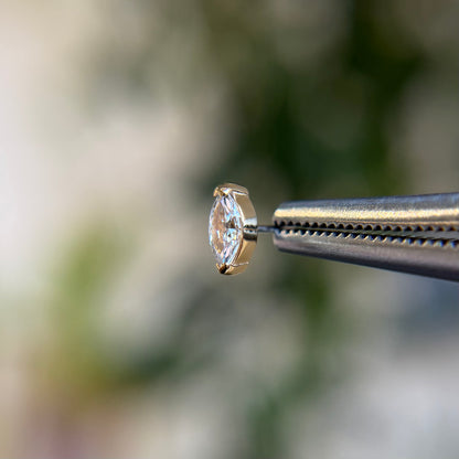 Zuri - Swarovski CZ - Threadless End
