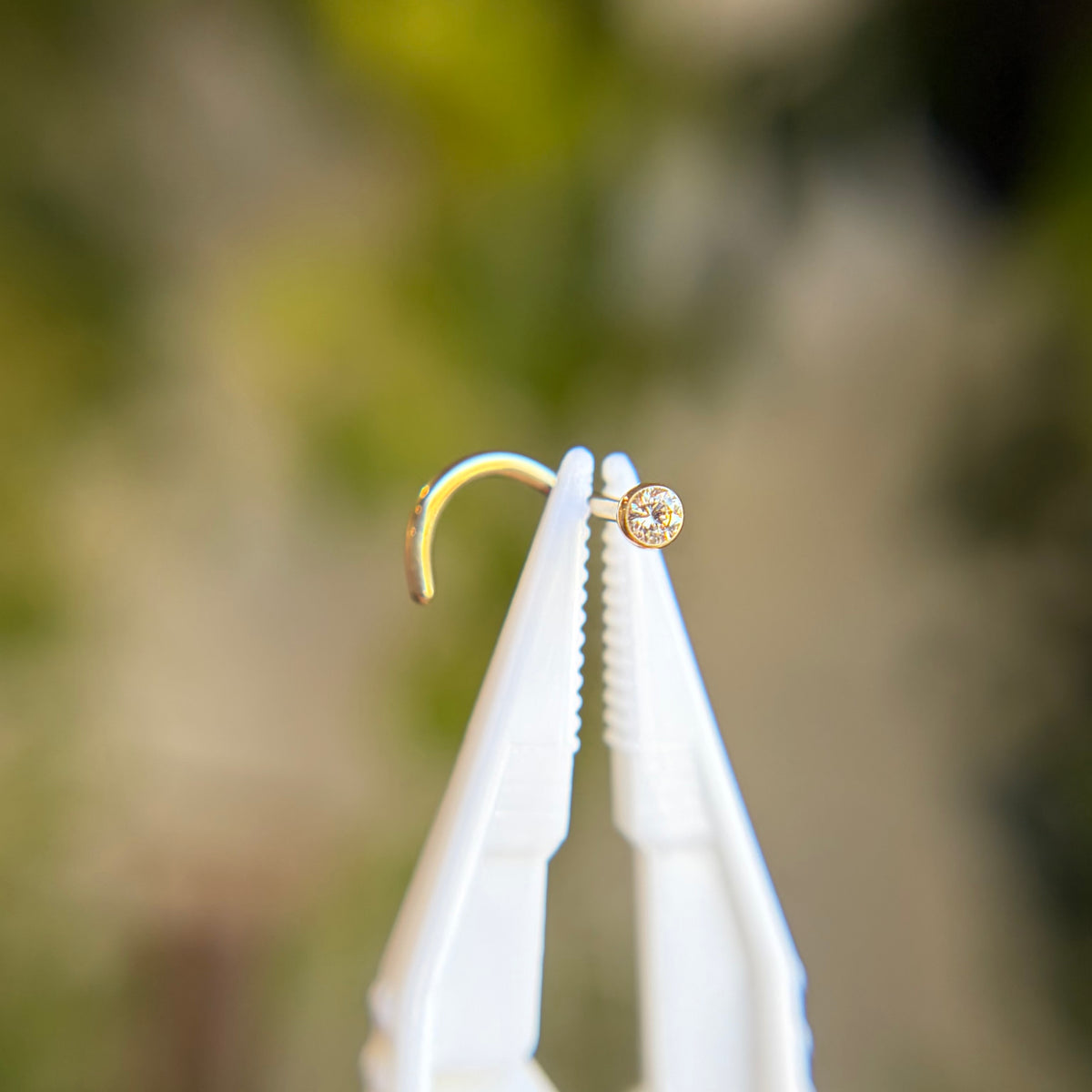 Corkscrew - Bezel Cubic Zirconia