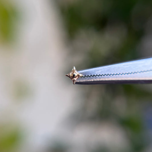 Zara - Gold Bead - Threadless End