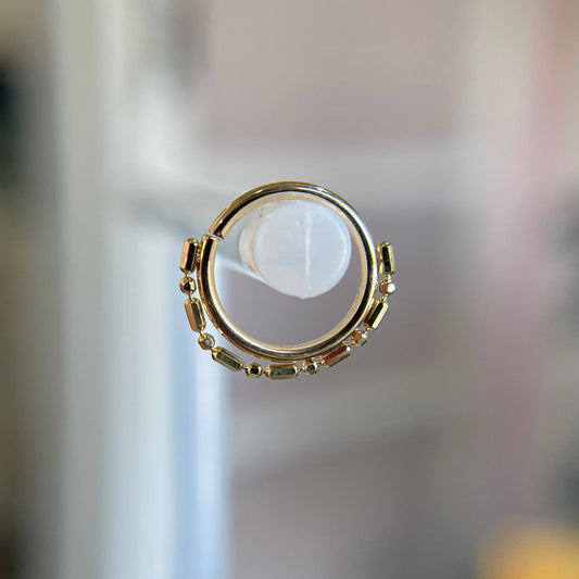 Cleo - Beaded Seam Ring