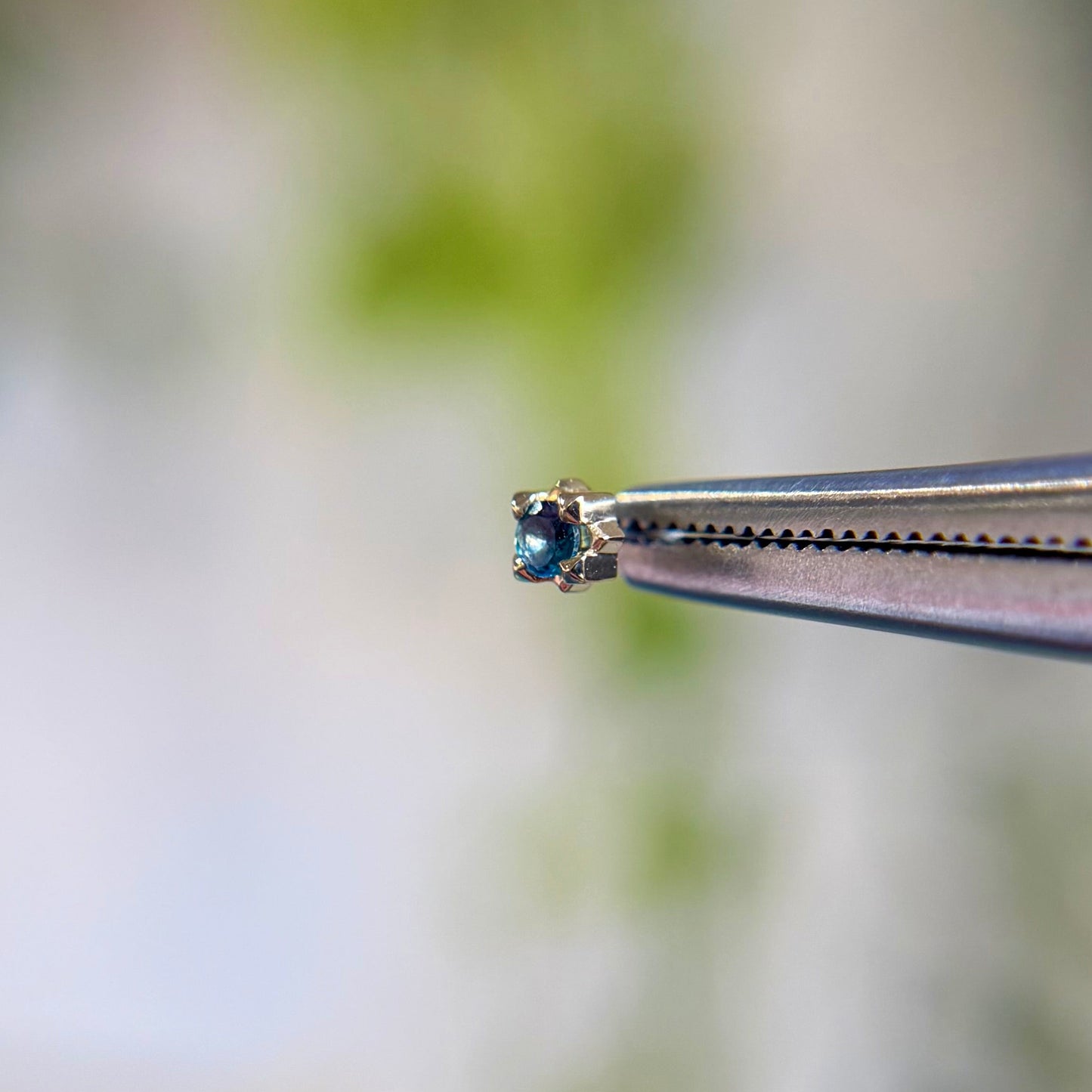 Stella - London Blue Topaz - Threadless End