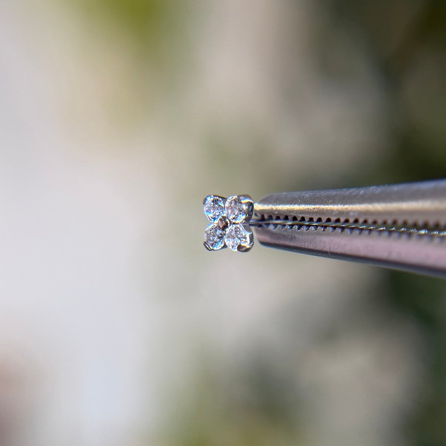 Titanium Forte - Cubic Zirconia - Threadless End