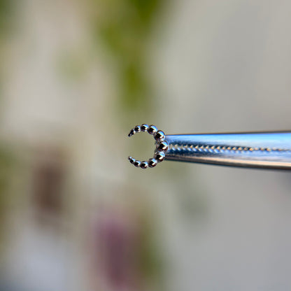 Moon Pin - Titanium - Threadless End