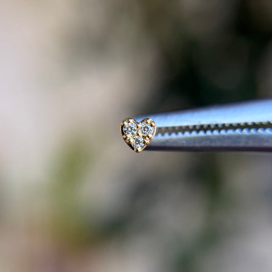 Audrey Mini Heart - Threadless End