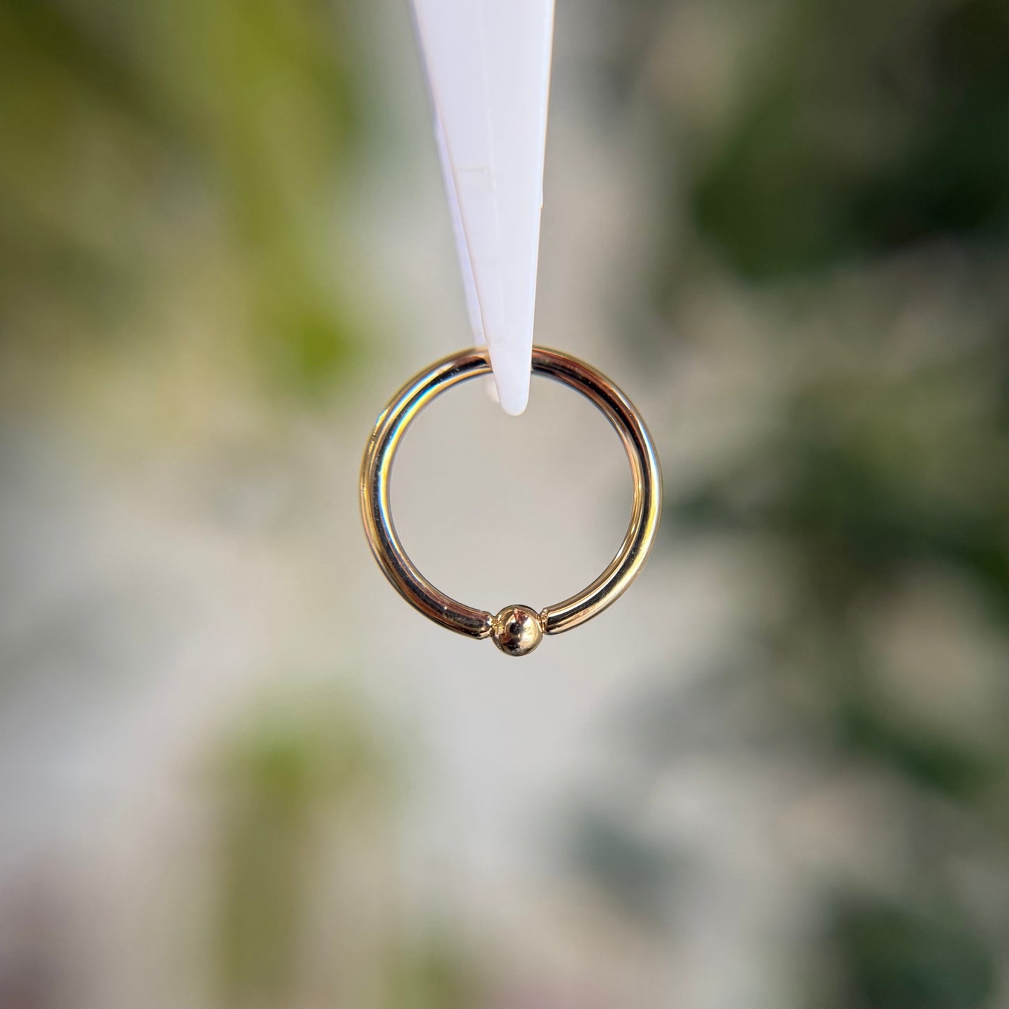 14k Gold Fixed Bead Ring