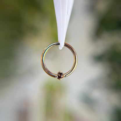 Fixed Ring with Classic Prong - Colored Gemstones