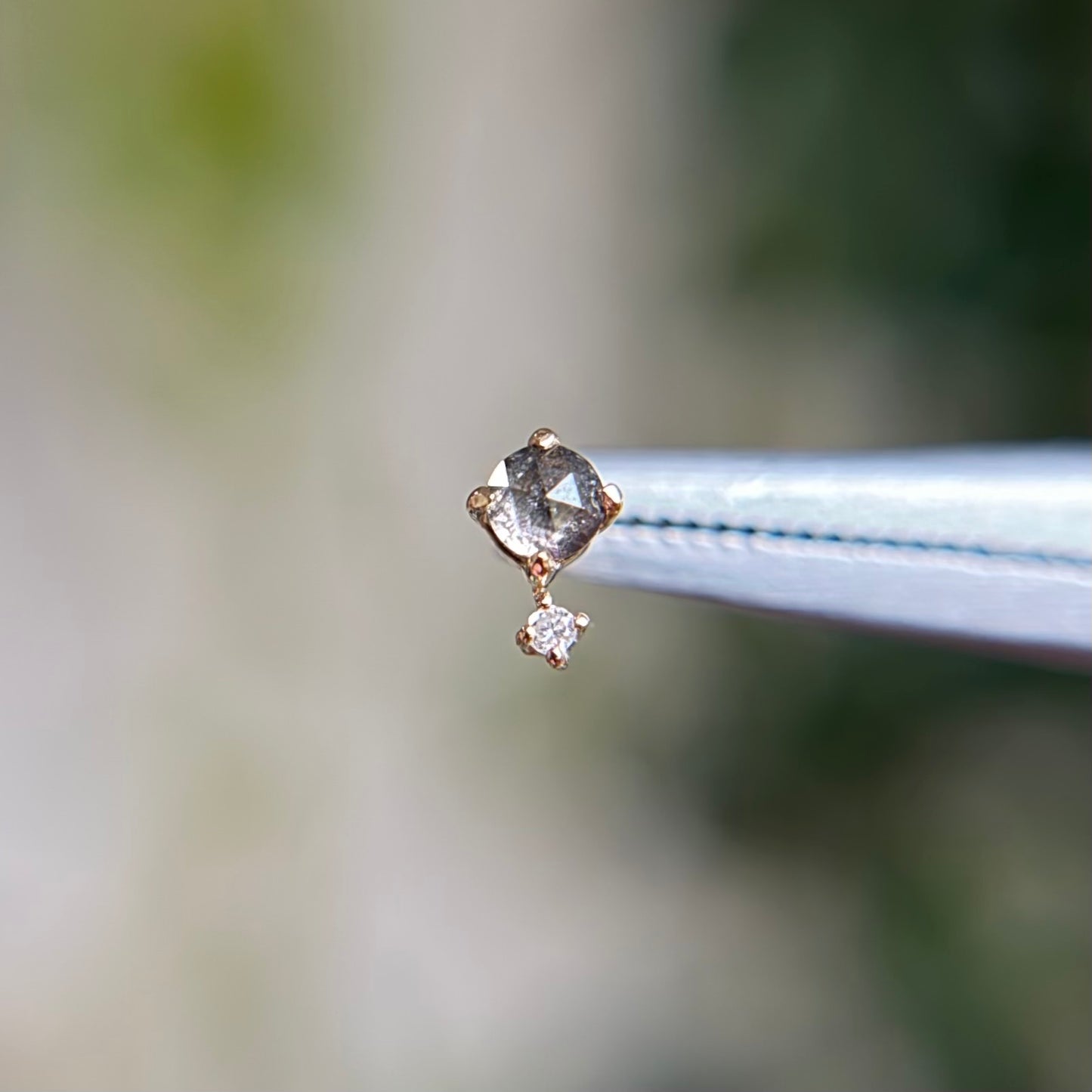 Wren Natural Rose Cut Diamond - Threadless End