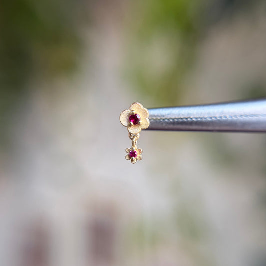 Bitty Oopsie Daisy - Ruby - Threadless End