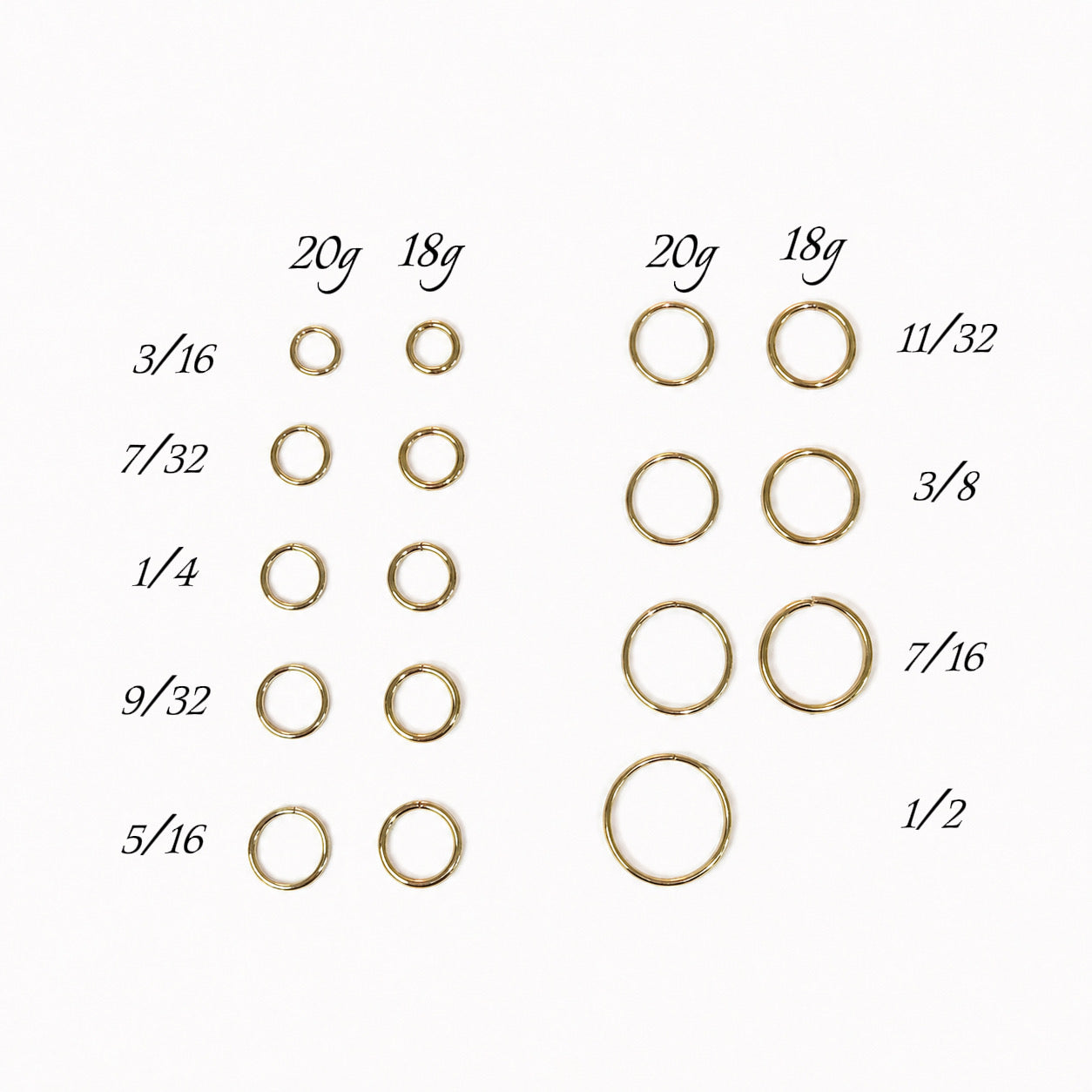 14k Gold Seamless Rings