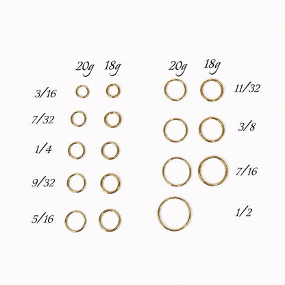 14k Gold Seamless Rings