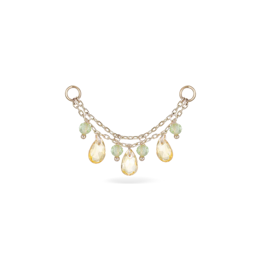 Sonnet - Citrine + Peridot - Chain