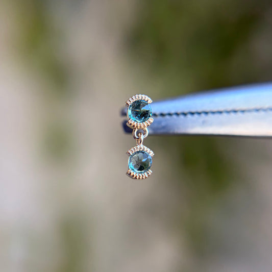Tonic - Blue Tourmaline - Threadless End