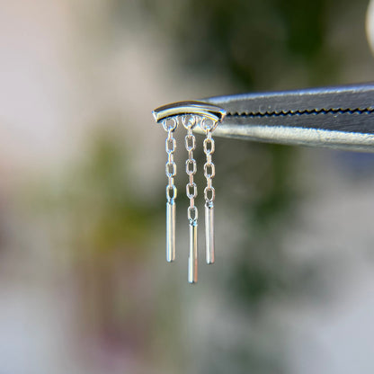 Triple Wind Chime Bar End - Threadless End