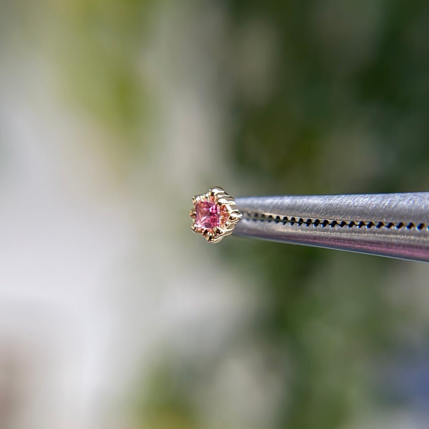 Melange Princess - Pink Tourmaline - Threadless End