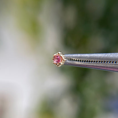 Melange Princess - Pink Tourmaline - Threadless End