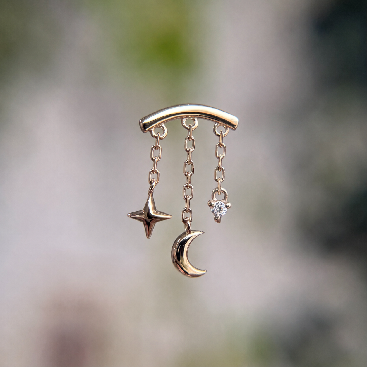 Cassiopeia Bar - Diamond - Threadless End