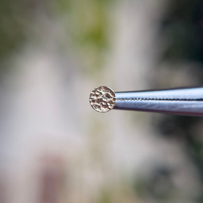 Hammered Disk - Threadless End