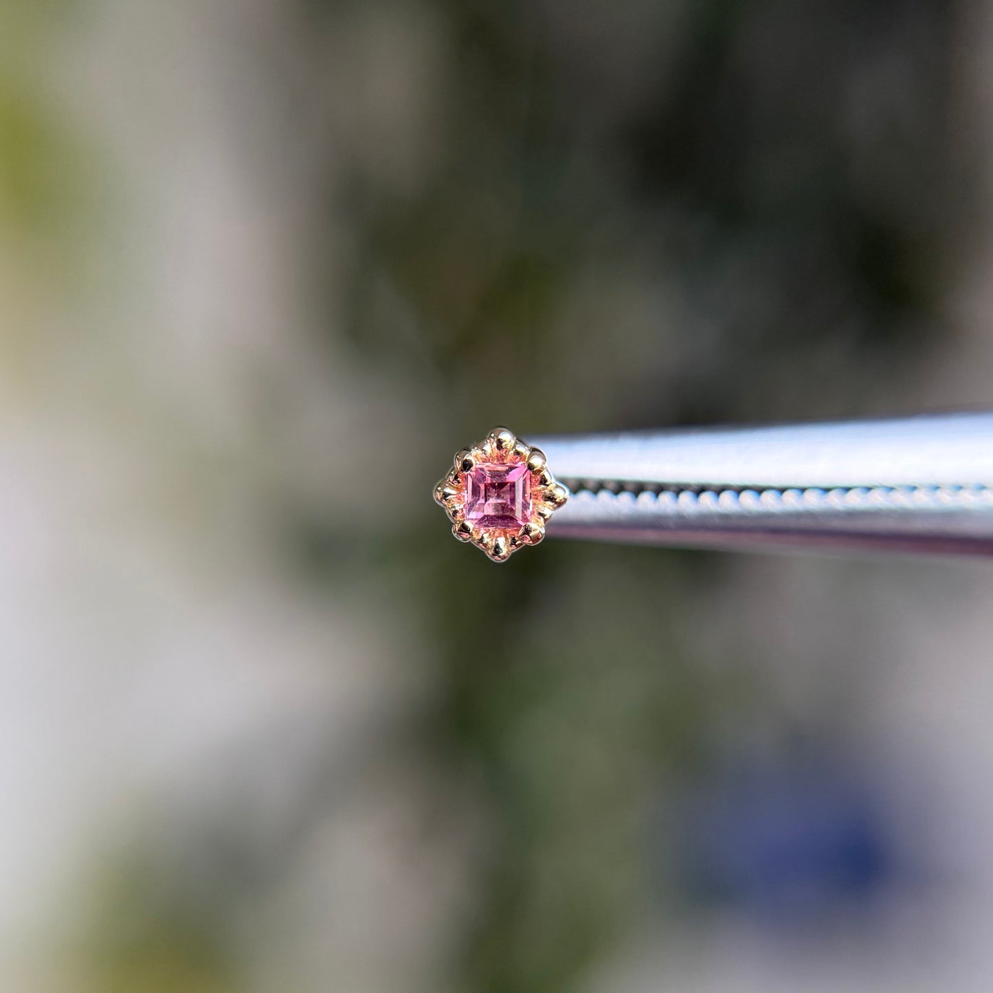 Melange Princess - Pink Tourmaline - Threadless End