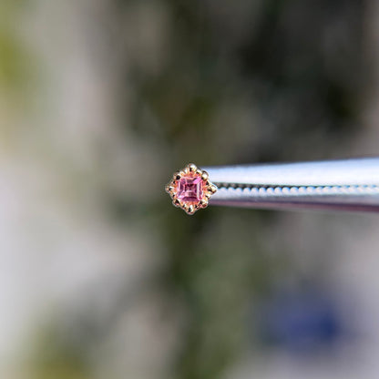 Melange Princess - Pink Tourmaline - Threadless End