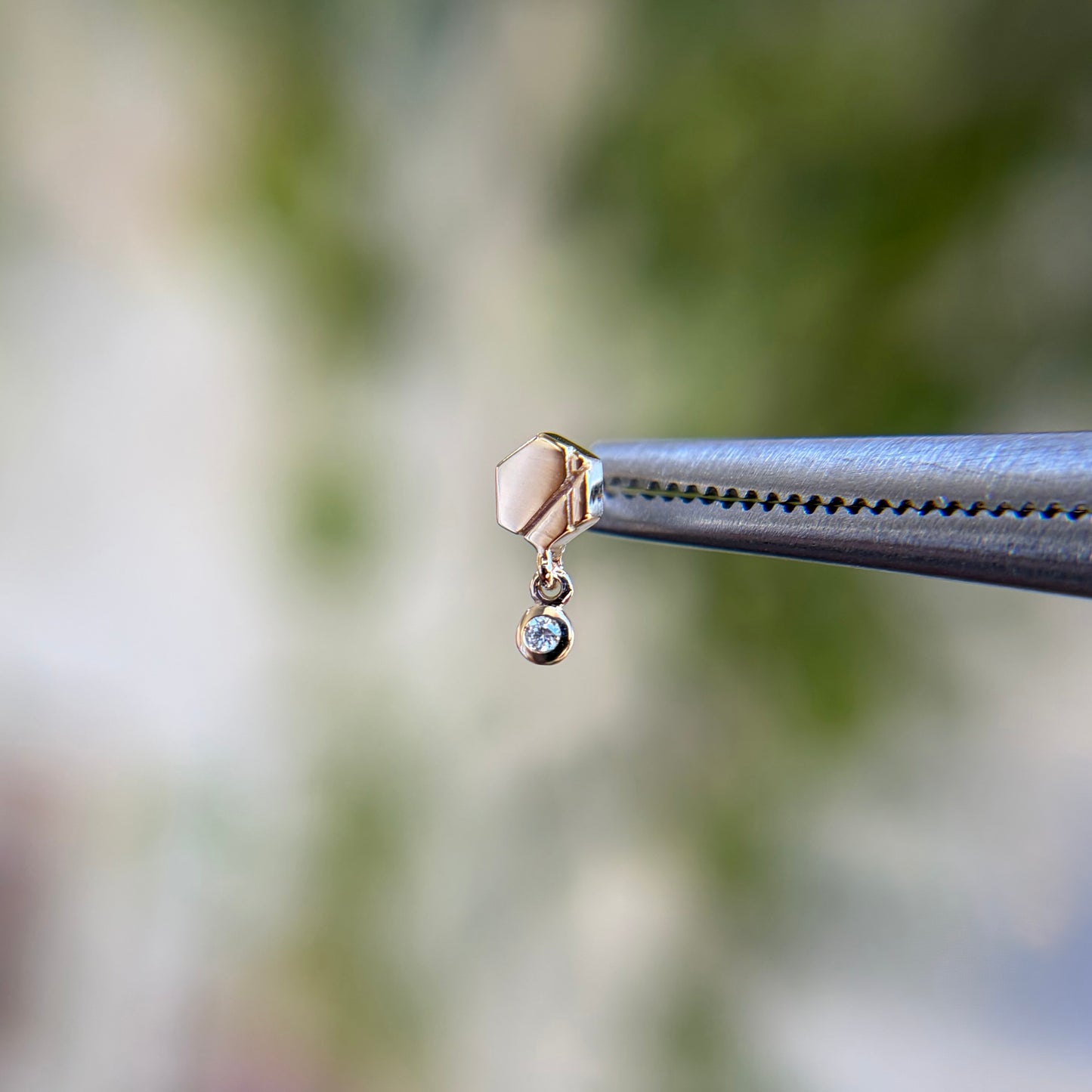 Hex Diamond Drop - Threadless End