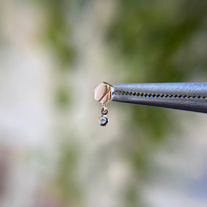 Hex Diamond Drop - Threadless End