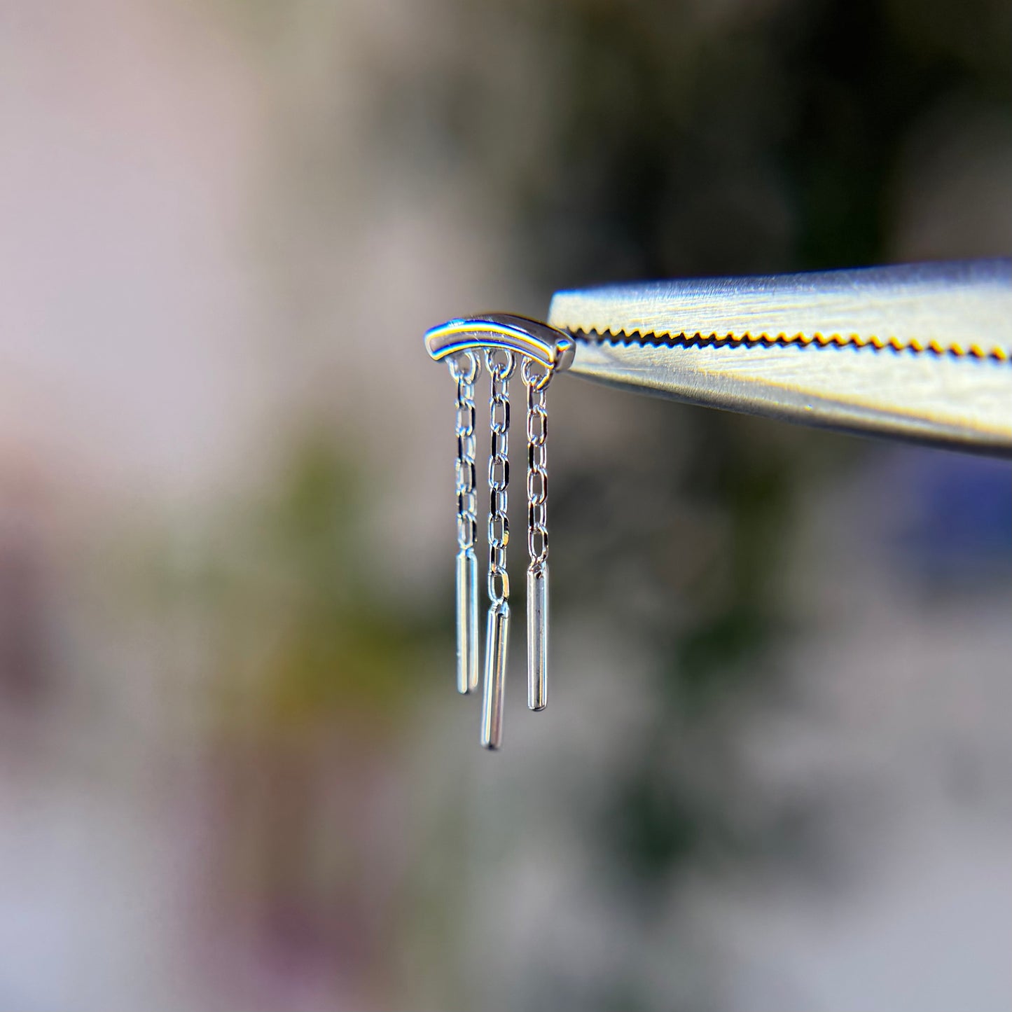 Triple Wind Chime Bar End - Threadless End