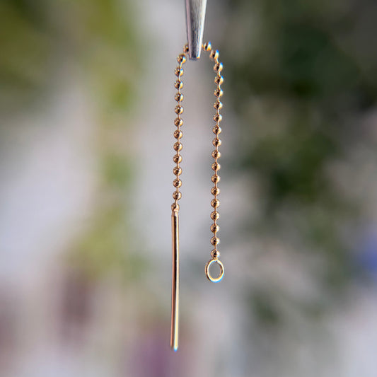 Threader with Jump Ring - Beaded