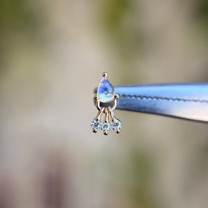 Tinsel - Blue Moonstone - Threadless End