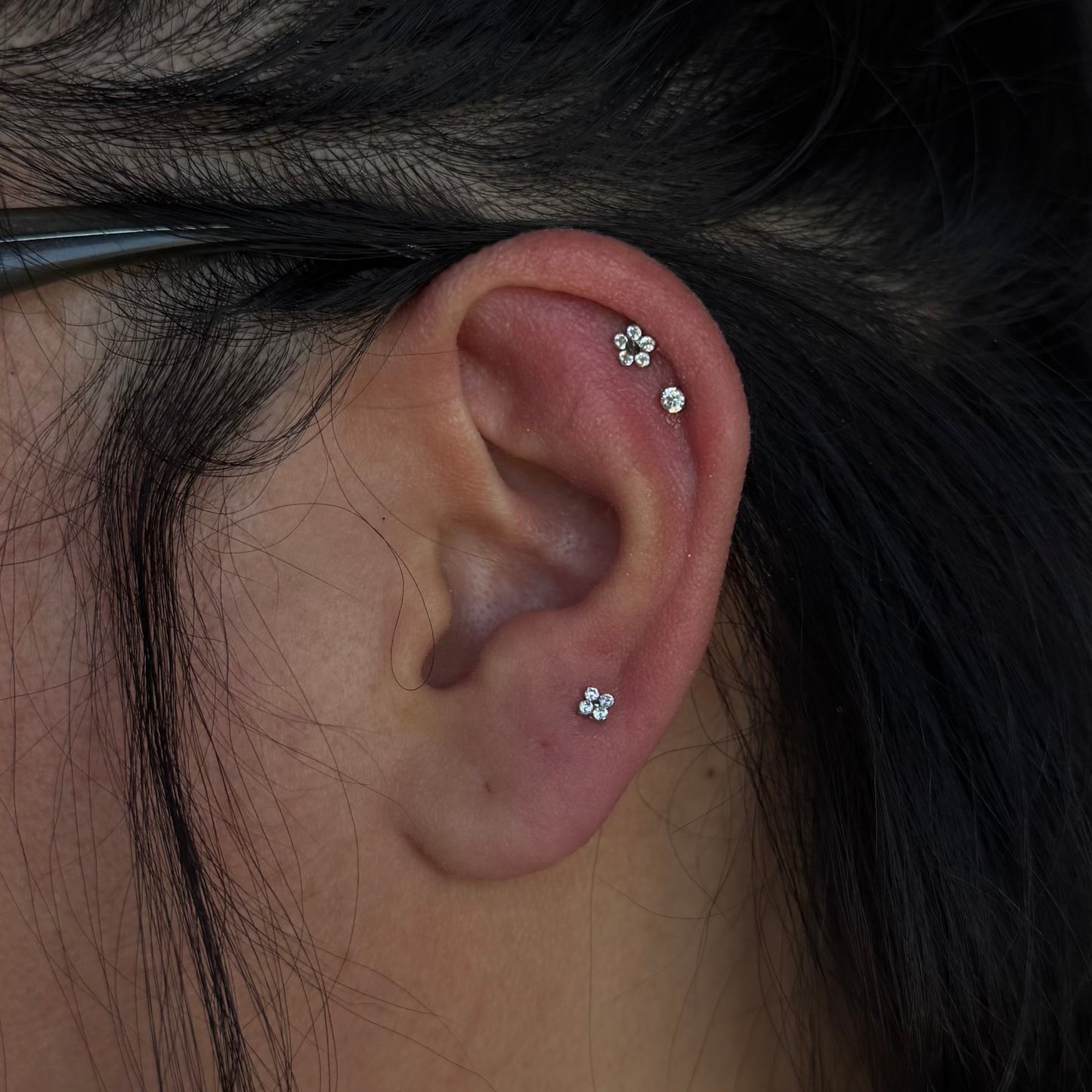 Titanium Forte - Cubic Zirconia - Threadless End