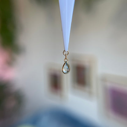 Pear Shaped Charm - Colored Gemstones