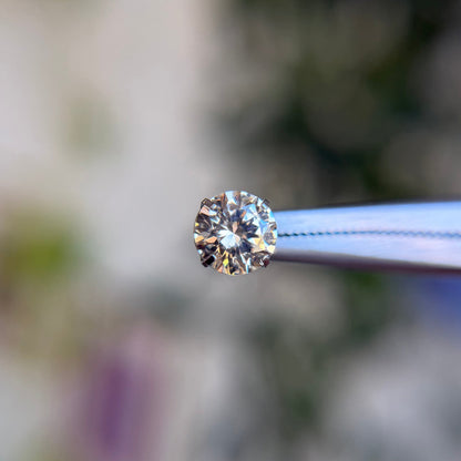 Titanium Prong Set Cubic Zirconia - Champagne - Threadless End