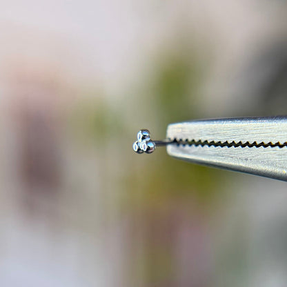 Mini 3 Bead Cluster - Threadless End