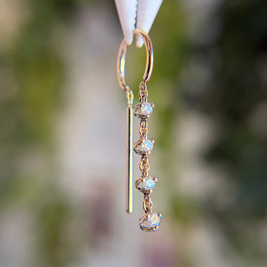 Quad Diamond Chime Earring