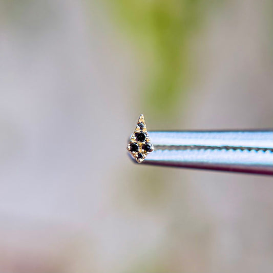 Lucy - Black Diamond - Threadless End