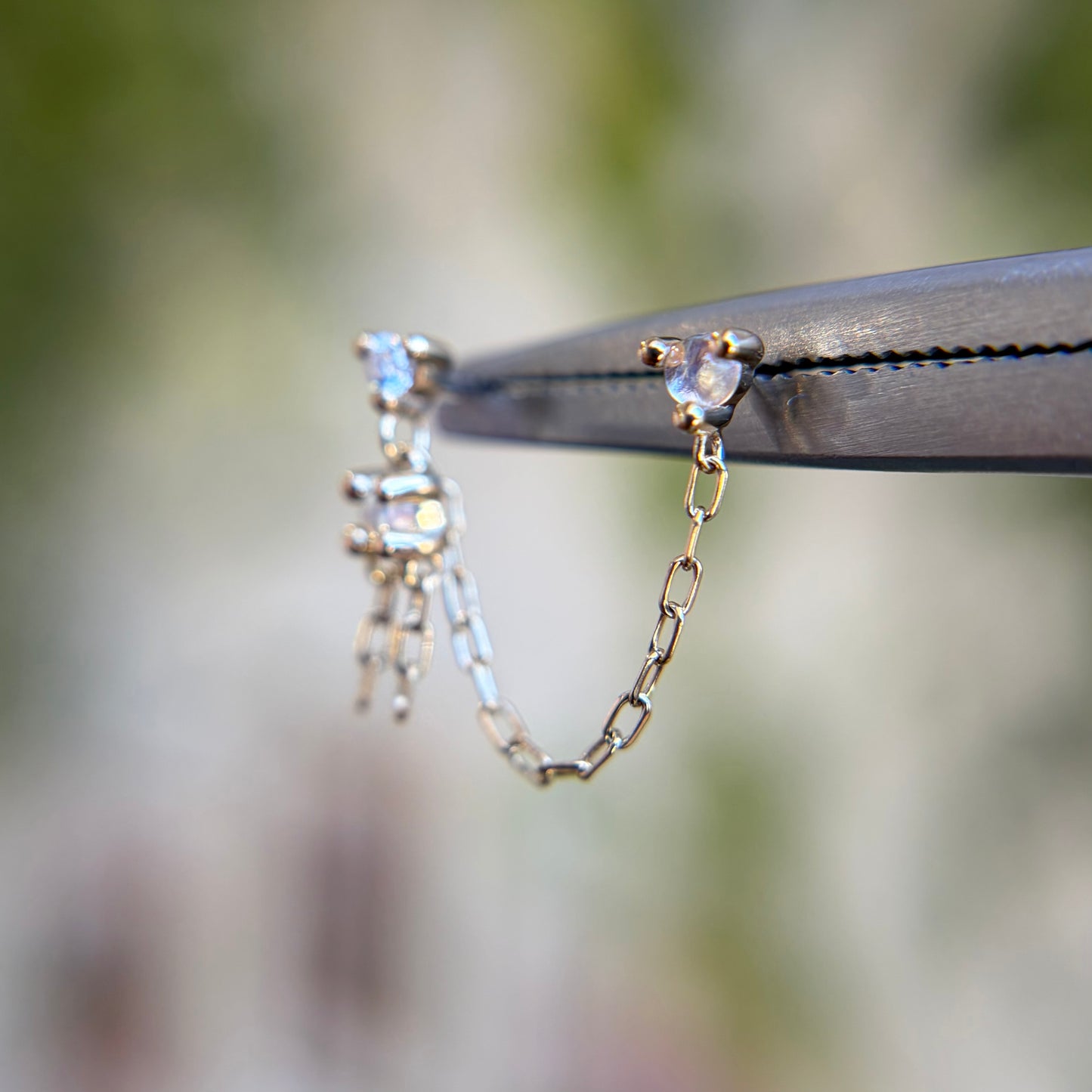 Amaretto - Blue Moonstone - Threadless End