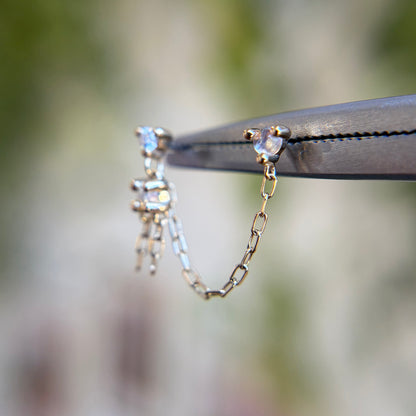 Amaretto - Blue Moonstone - Threadless End