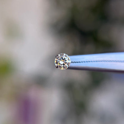 Titanium Prong Set Cubic Zirconia - Champagne - Threadless End