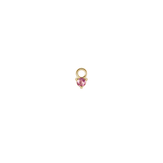 Gia - Pink Sapphire - Charm