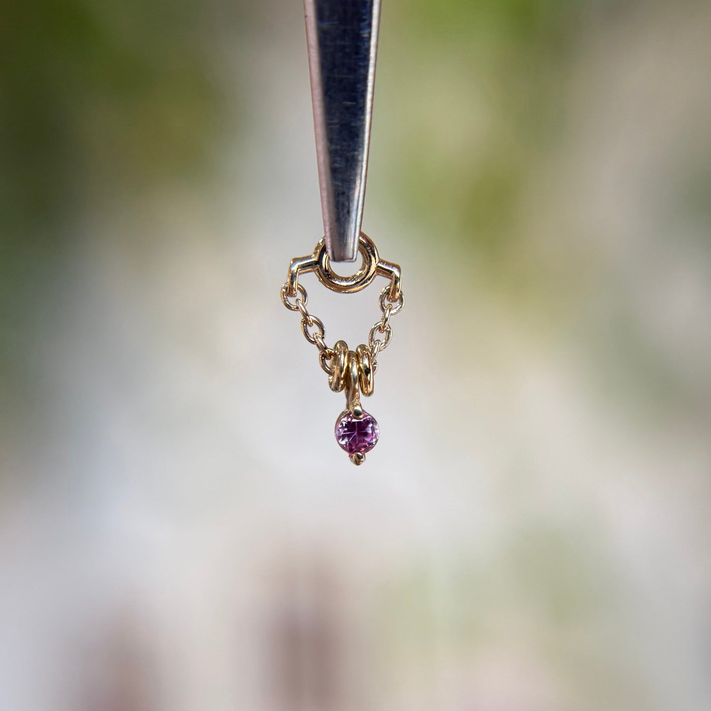 1000% Stacked - Pink Sapphire - Charm
