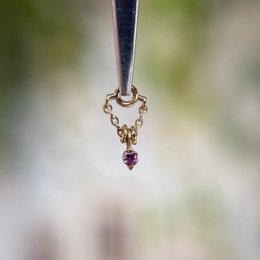 1000% Stacked - Pink Sapphire - Charm