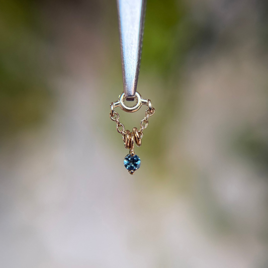 1000% Stacked - London Blue Topaz - Charm